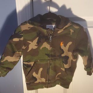 Ralph Lauren Polo Baby Camouflage Zip Up Sweatsuit